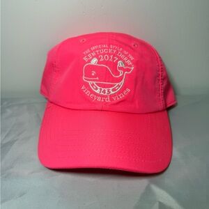 Vineyard Vines Kentucky Derby Hat Womens Baseball Cap Hot Pink 2017 EUC